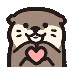 还蛮可爱耶.ᐟ.ᐟ一波水獭宝宝动态表情包(๑•̀ω•́ฅ)
