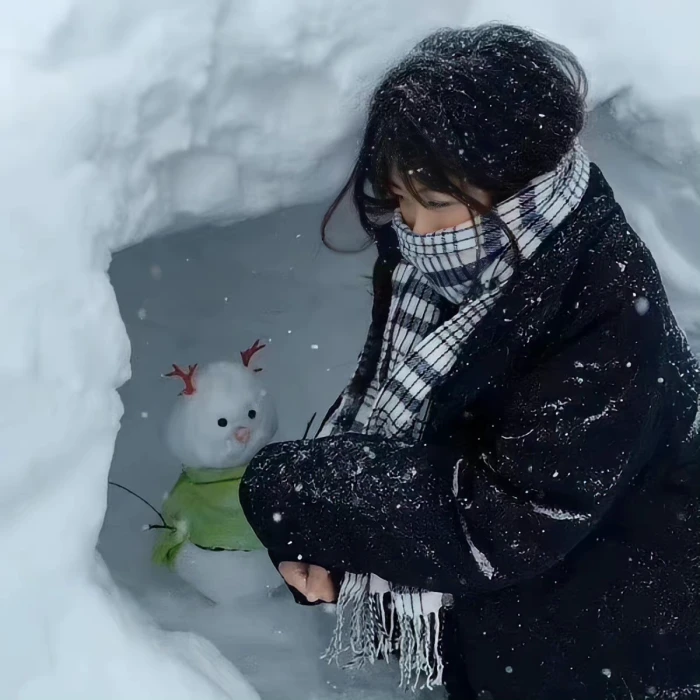 下雪女头