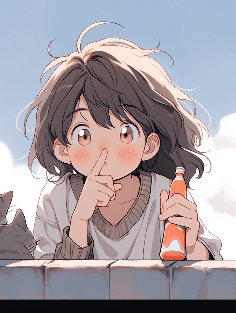 懵懂无知的少女