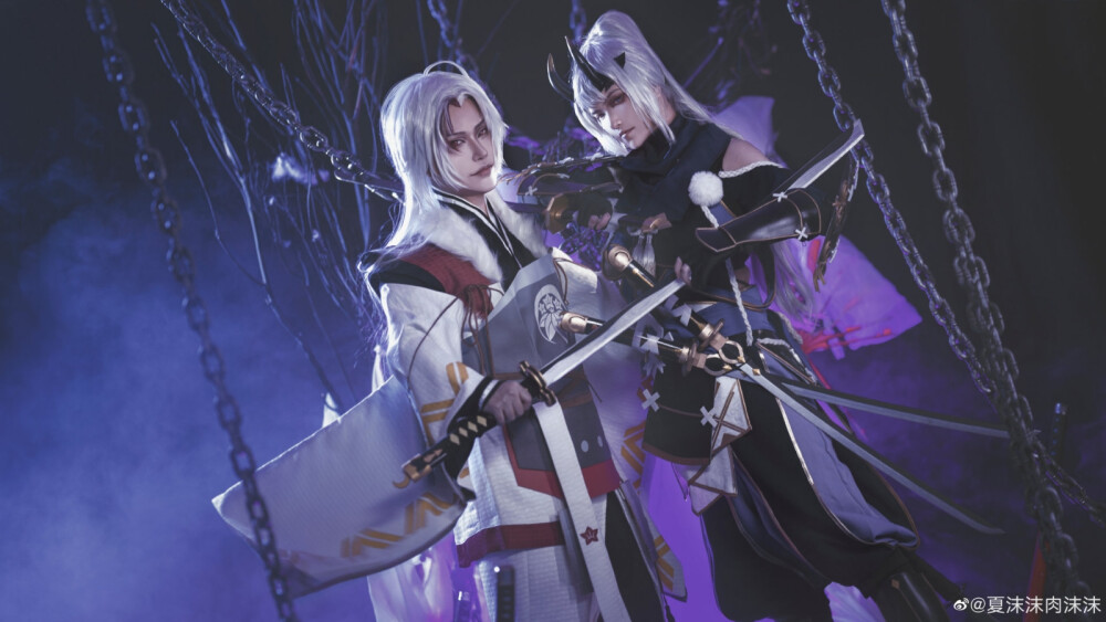 阴阳师/coser
源赖光：晓畅
鬼切：夏沫沫