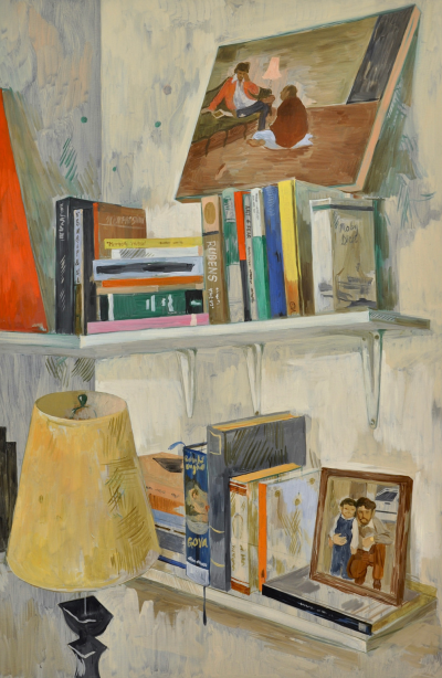 萨尔曼·图尔《Floating Shelf I》，布面油画，61×91.4cm，2018年