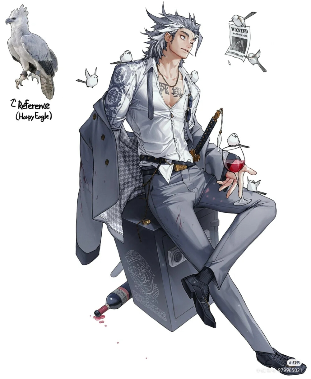 拟人篇生物白头海雕