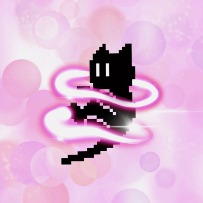 背景图 文字 像素黑猫