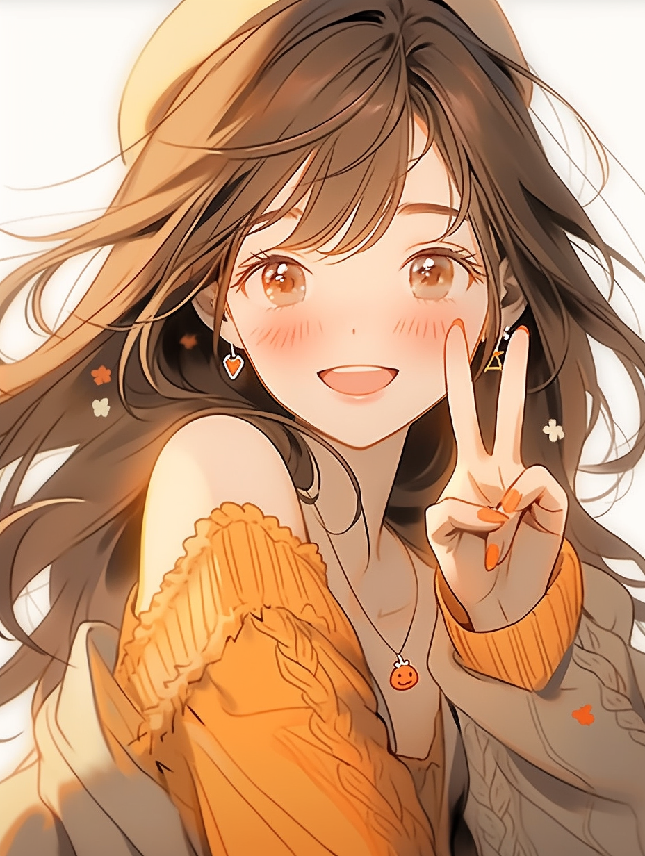 动漫系列快乐的少女