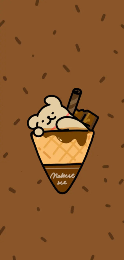 一对壁纸 线条小狗