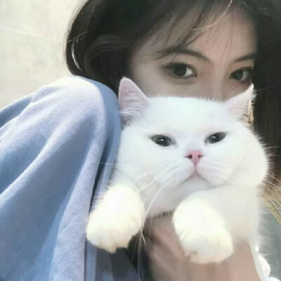 女头抱猫猫