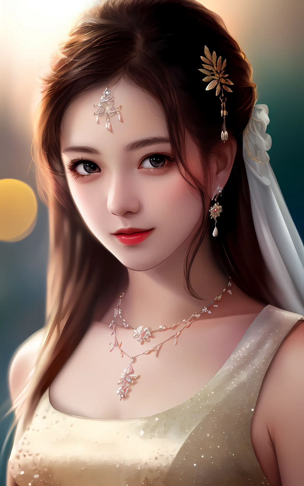 手绘美女