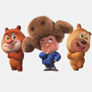 熊出没三人合影头像