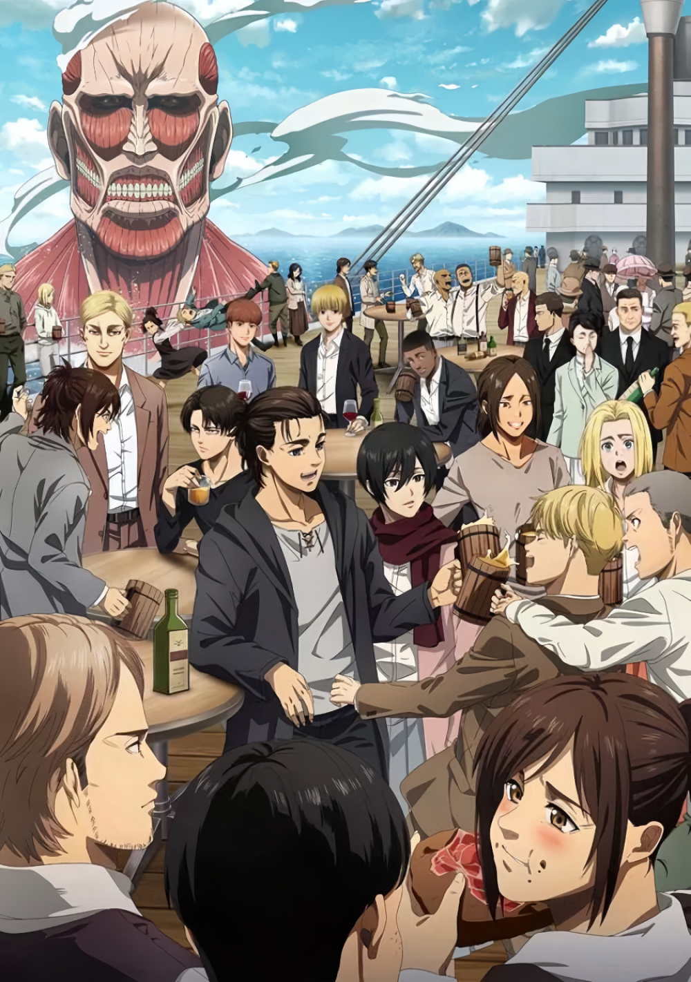 进击的巨人无字版高清海报