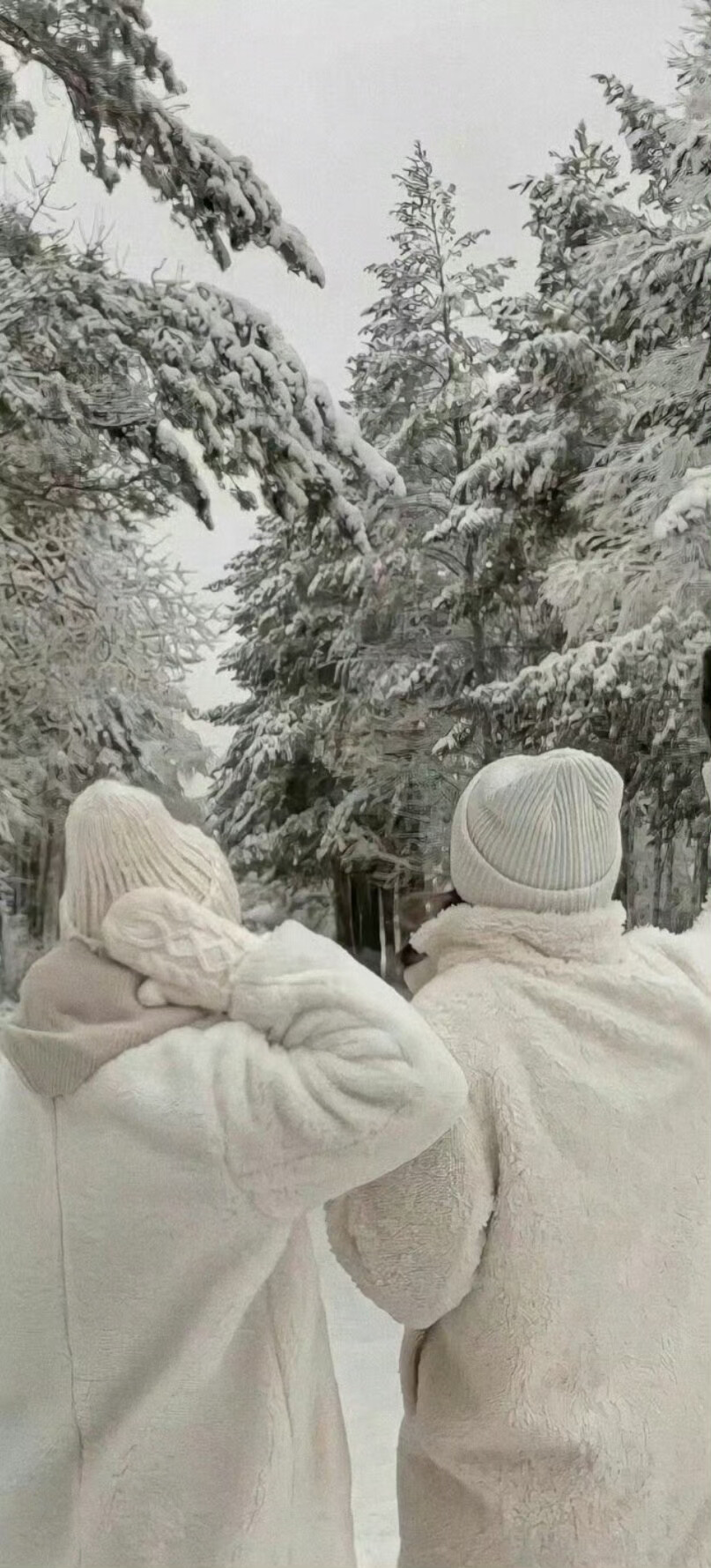 下雪天氛围感人物壁纸