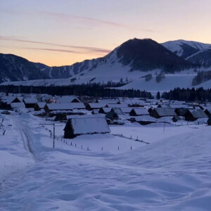 雪景朋友圈背景图图片