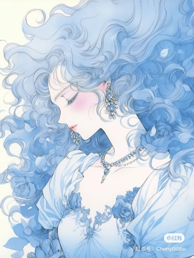 永生花美女图片