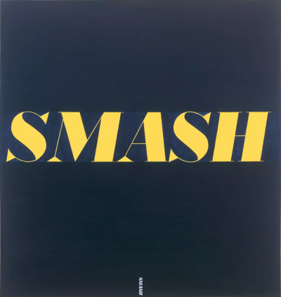 埃德·拉斯查《Smash》，布面油画，182.2×170.2cm，1963年，成交价：3040万美元