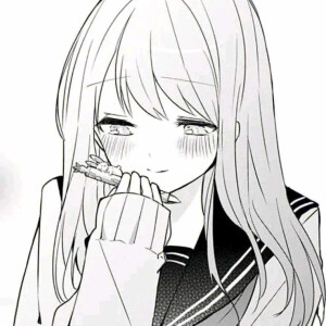 动漫女头 黑白 - 高清图片,堆糖,美图壁纸兴趣社区