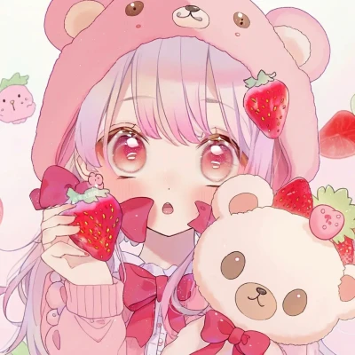 1这里是星儿收集到女孩子草莓女孩1草莓女孩uu收集到女头像壁纸 粉色