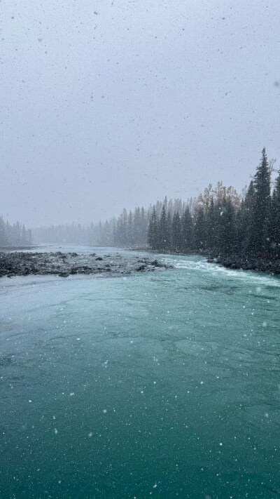 壁纸，风景，冬，雪，烟花，秋