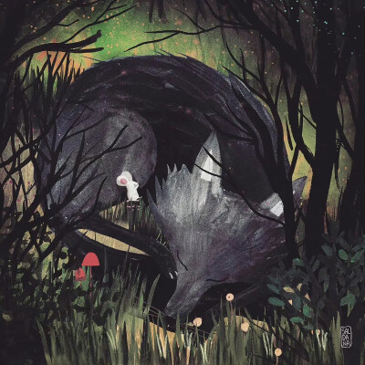 插画，来自微博Carmen Saldaña
