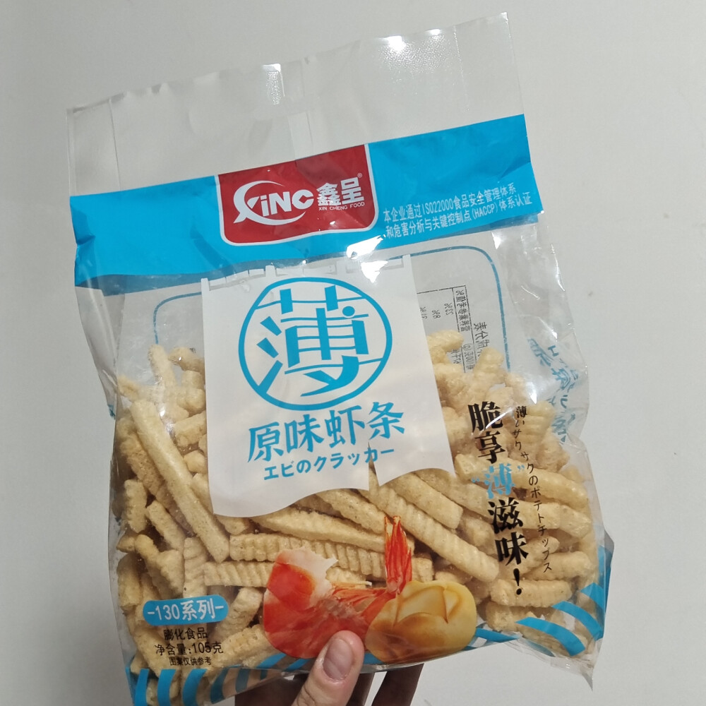 鑫呈原味虾条 2.9rmb
有点儿泰式辣