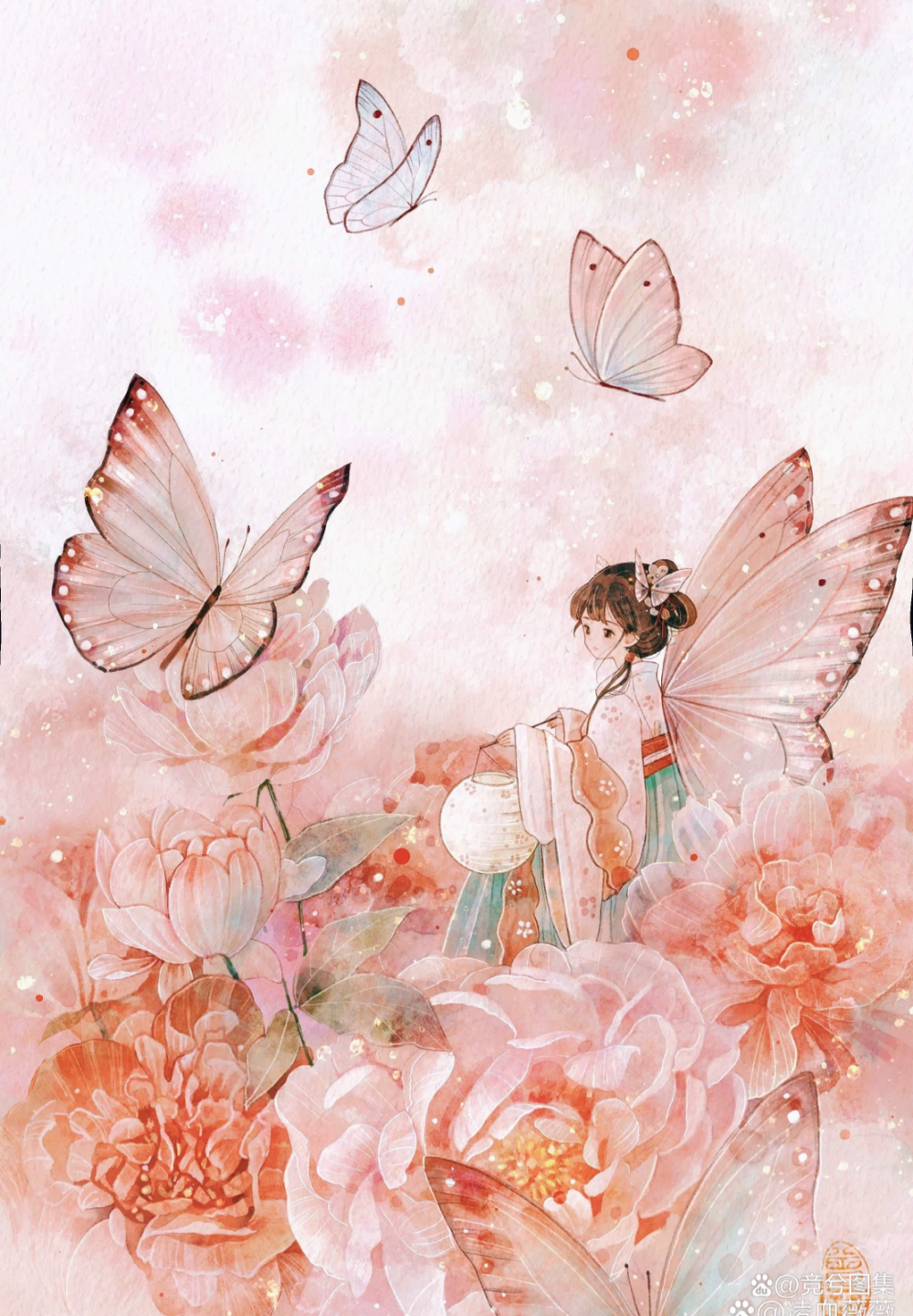 唯美的古风插画壁纸