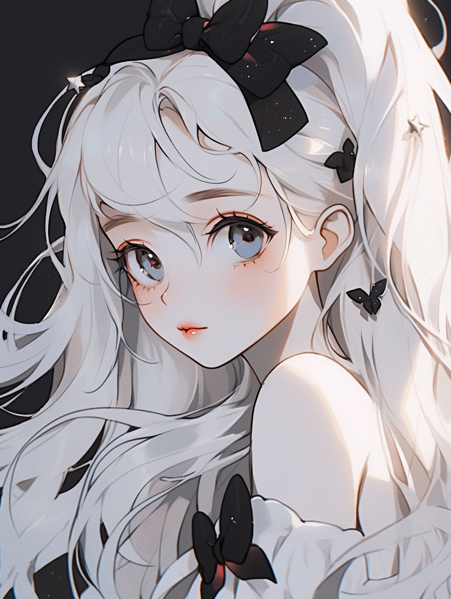 清新可爱吹泡泡的少女