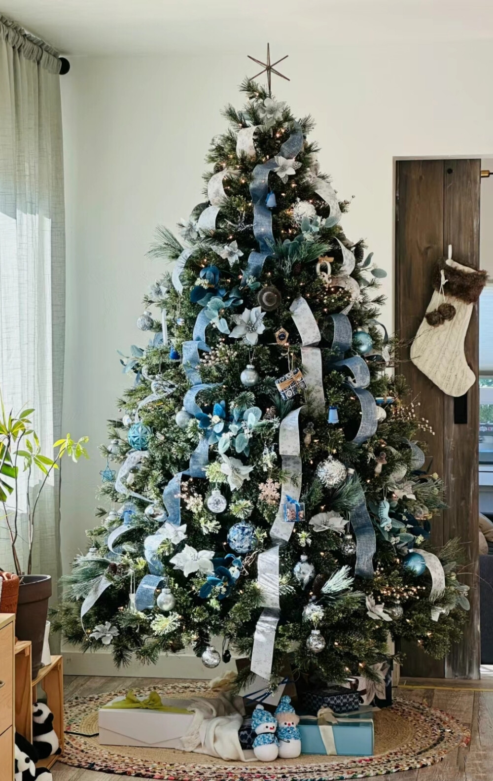 蓝色系圣诞树