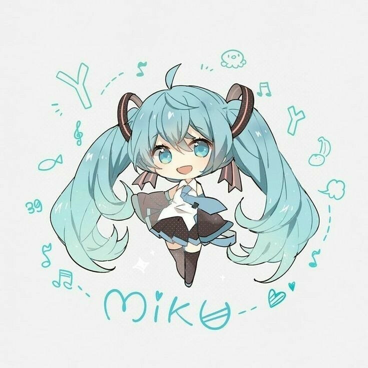 miku，初音未来，可爱头像