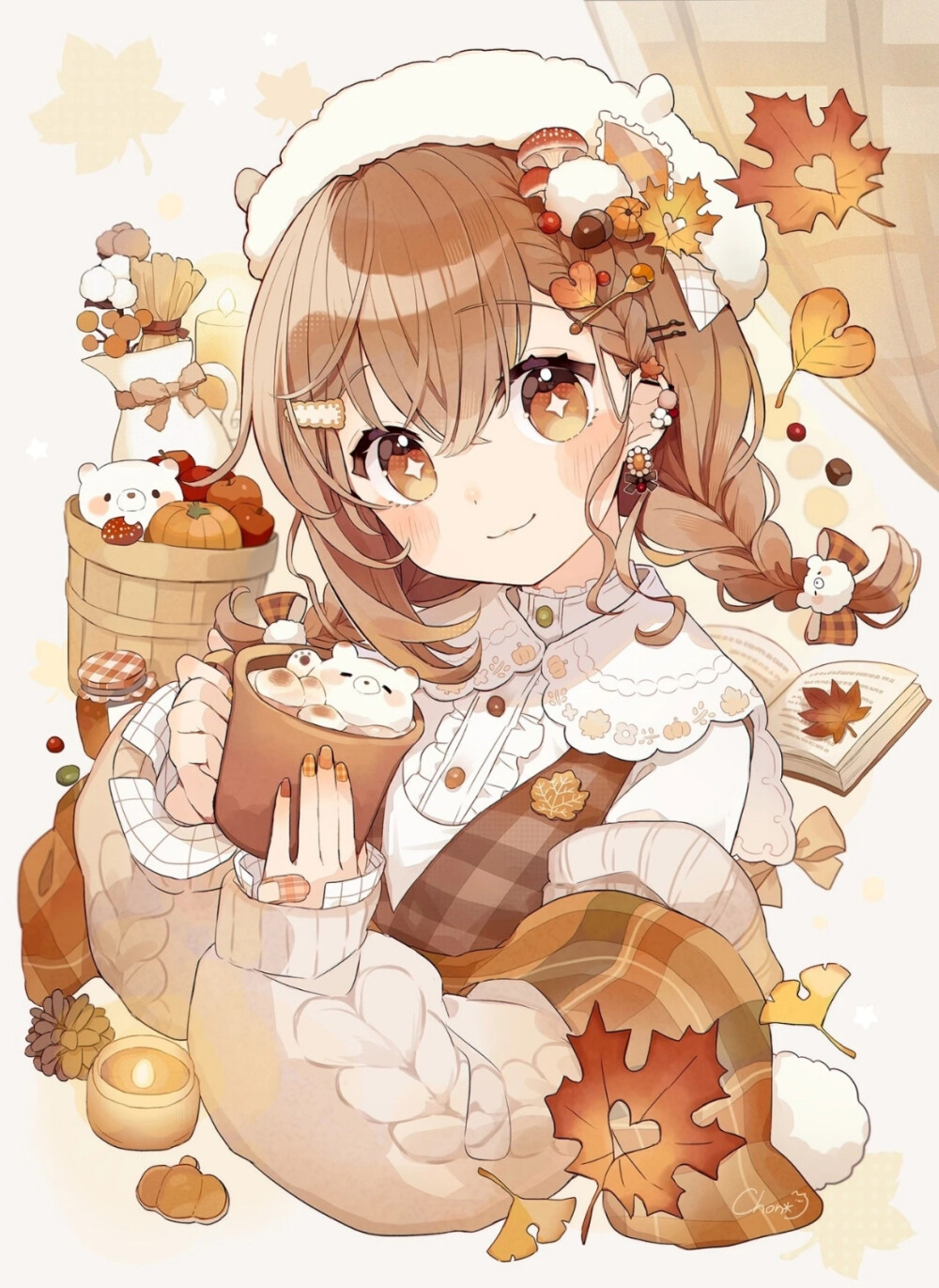 作品名/Title:autumn
插画作者/Artist: ちょん＊画集発売中