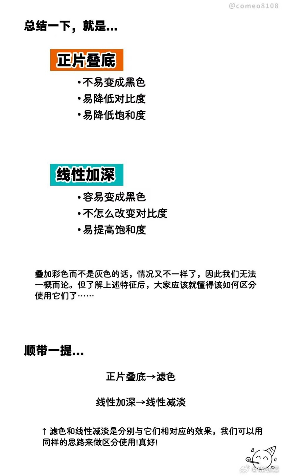 正片叠底&线性加深的区别