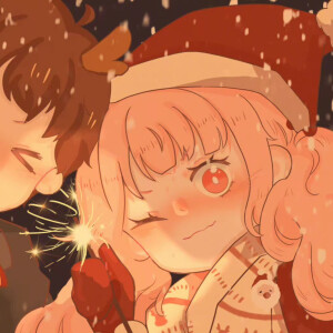 圣诞节情侣头像