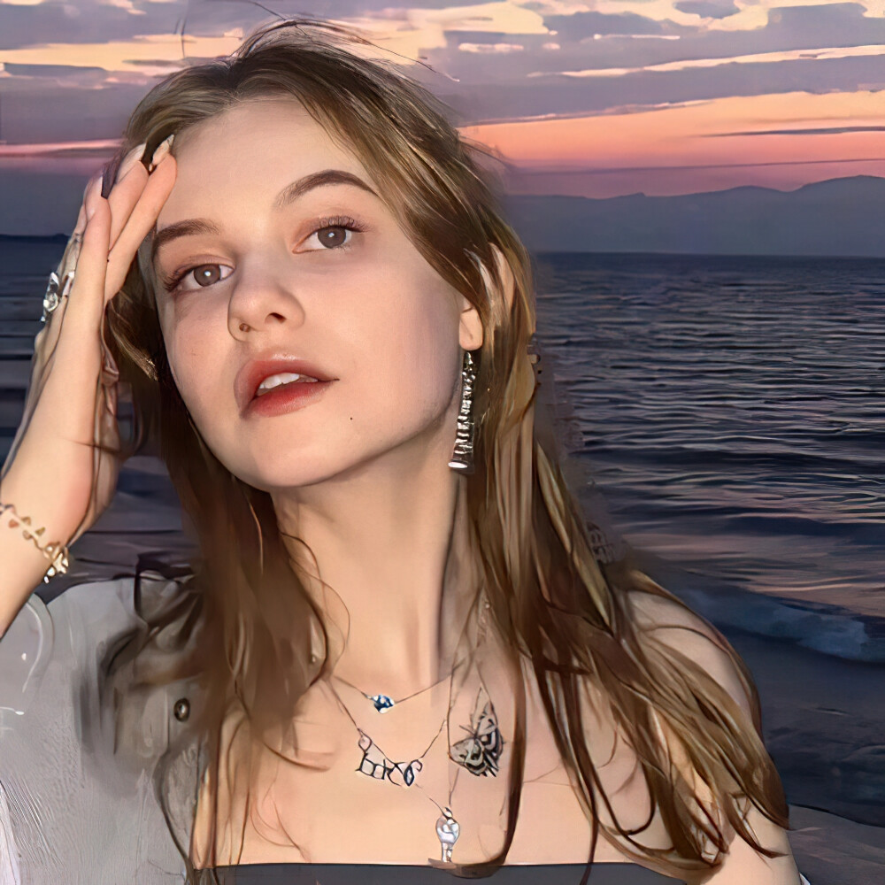 欧洲风欧美女孩聊天头像