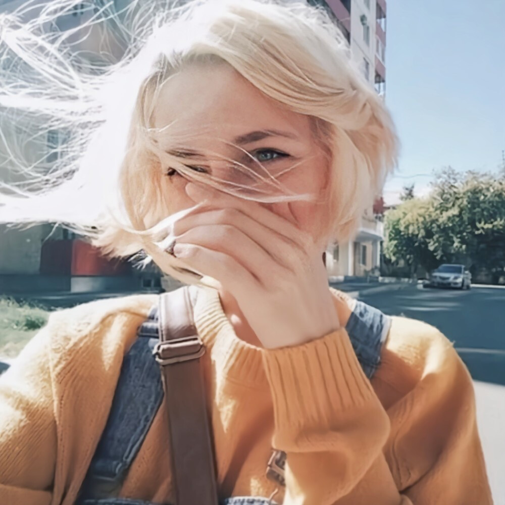 欧洲风欧美女孩聊天头像