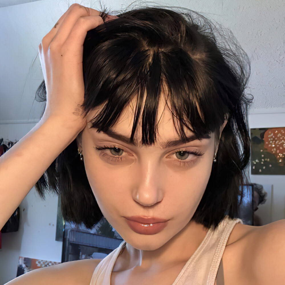 欧洲风欧美女孩聊天头像