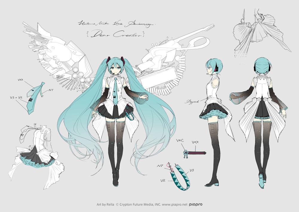 初音未来人设图