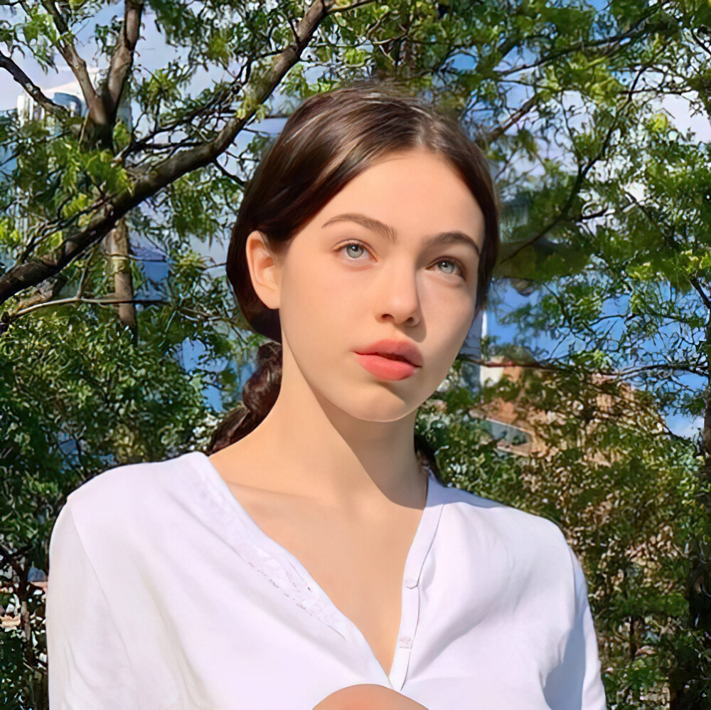 欧洲风欧美女孩聊天头像