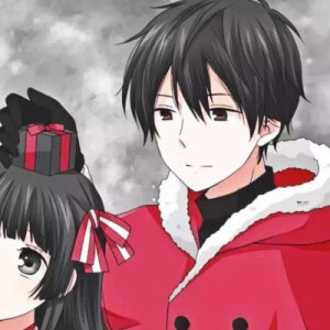 一个人也可以用的圣诞节情侣头像.