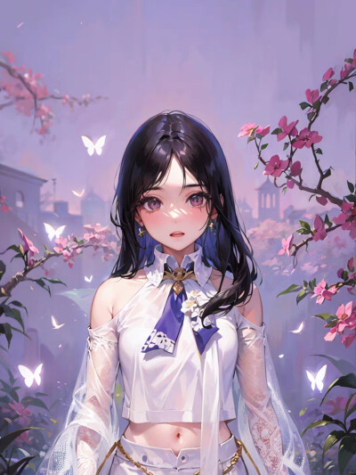 紫色女孩头像