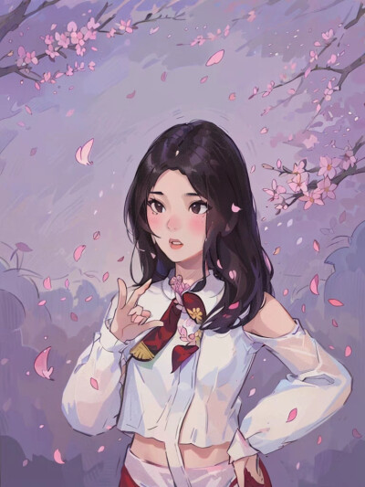 紫色女孩头像