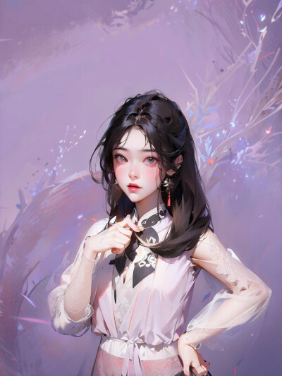 紫色女孩头像