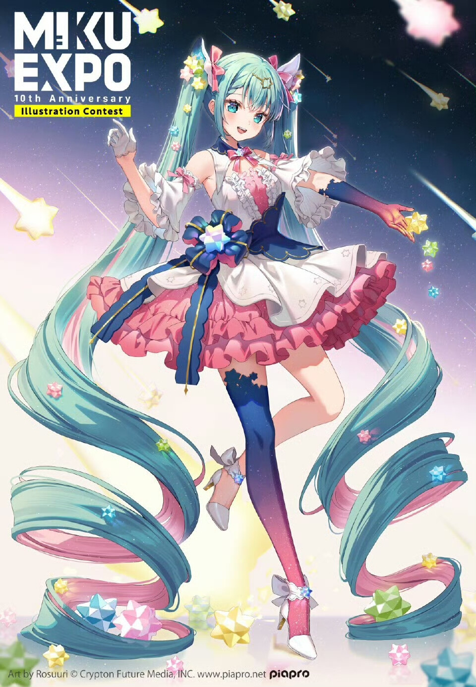 来源 @39News栏目
[cp]HATSUNE MIKU EXPO 10周年纪念插画比赛 本日开始！
「即使已过去10年，初音未来仍向世界传递着爱与快乐，而我们希望让更多的人能了解到初音。」为达成此理念，10周年纪念企划的主题与2014年同为「Universal Positivity」。
在本次活动中，计划重启由于新冠疫情而没能举办的各地实体演唱会，并通过开设全球粉丝皆可参加的比赛，来展示初音未来等Piapro角色们的魅力，以使围绕其的创作文化更加多元、多彩。
#初音未来##MIKUEXPO#[/cp]