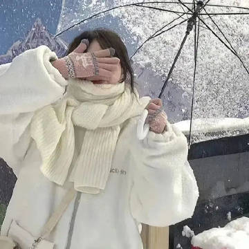 冬日下雪天氛围感女生头像~ 