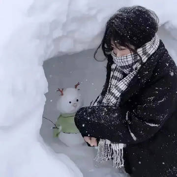 冬日下雪天氛围感女生头像~ 