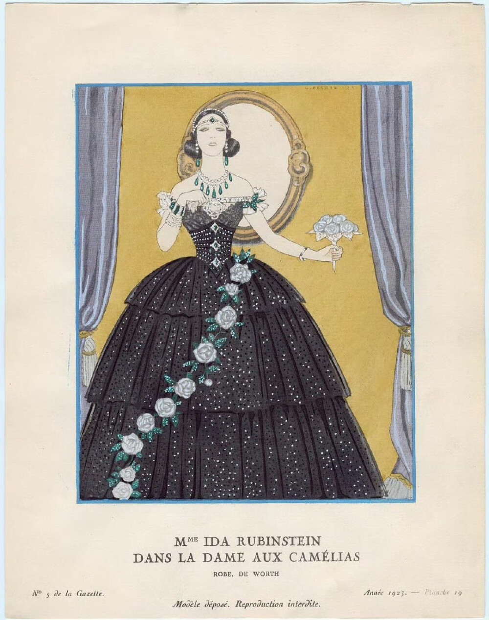 法国时尚杂志《Gazette du Bon Ton》里1920年代的时尚插画，只属于爵士时代的狂野、神秘与浪漫。 ​​​