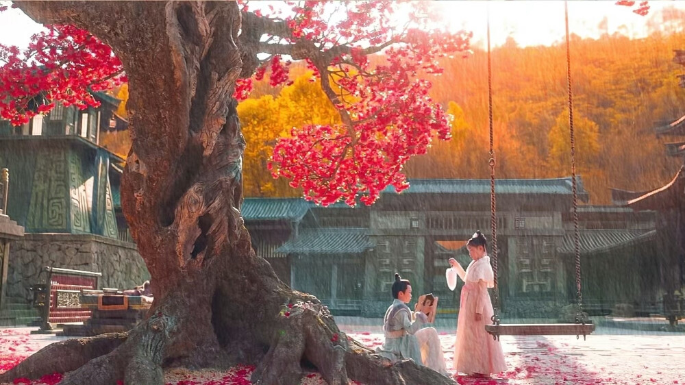 橙光素材 古风 剧情 空镜 小说 写信 蜡烛 主角童年 角色素材 荡秋千 红衣女主