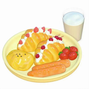 奶树暖羊：3D建模头像