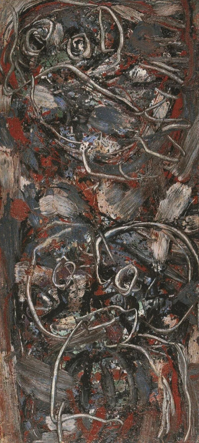 奥斯瓦尔多·维加斯《天使报喜》（Annunciation），布面油画，152×69cm，1962年