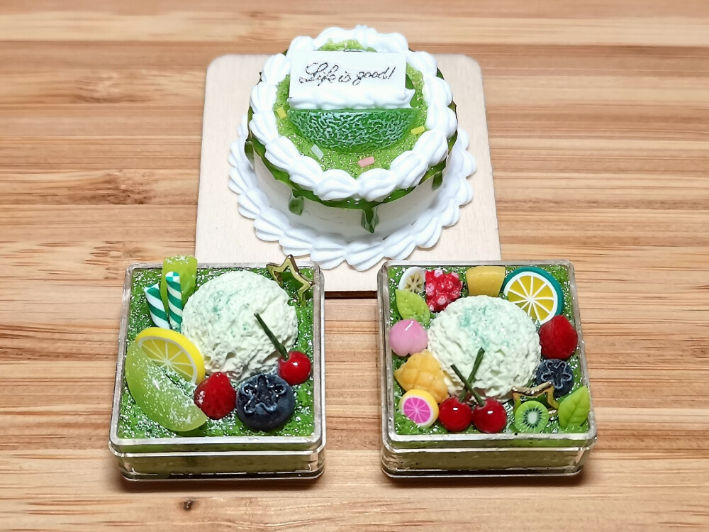 粘土食玩小蛋糕
