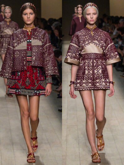 Valentino 2014年春夏高定系列
Valentino的Maria Grazia Chiuri和Pierpaolo Piccioli在本季作品中以歌剧作为设计灵感。黑色蕾丝礼服点缀鲜艳色彩的细节装饰，像舞台服装或者地方特色礼服。设计师想用一种非常典型的…