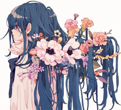 可爱的少女插画 / Tumblr beshinoe ​​​