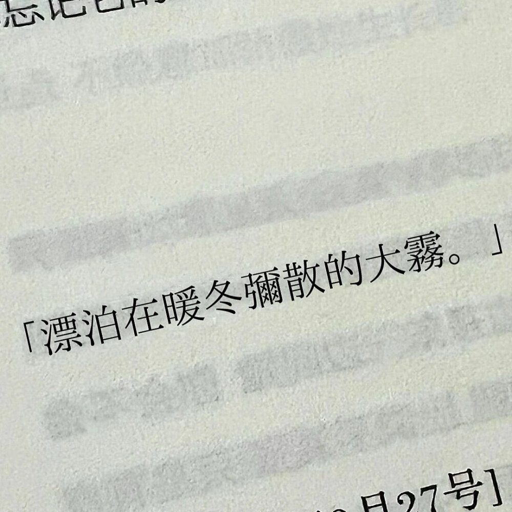 -
“記憶是雪地零落的詩篇” ​​​