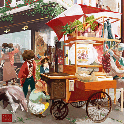 画师：Sparrows ​
＃GIF动图＃gif插画